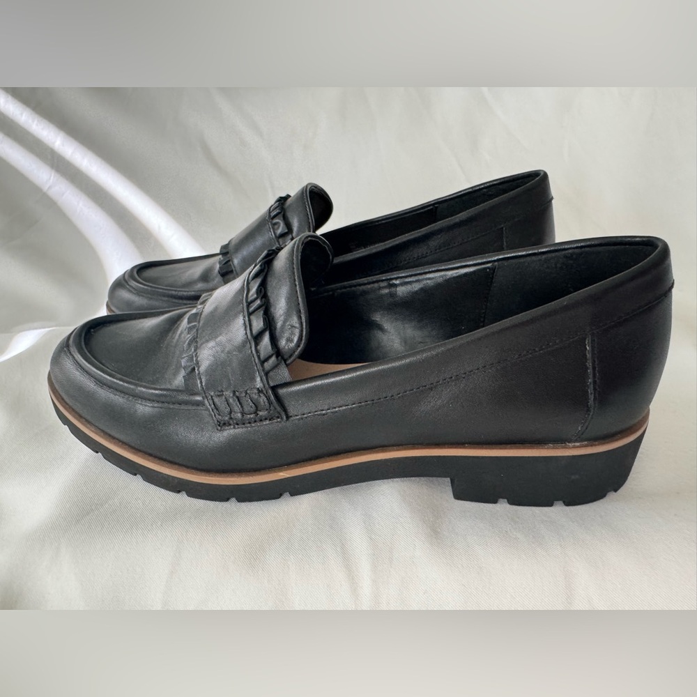 Kate Spade Black Leather Loafers